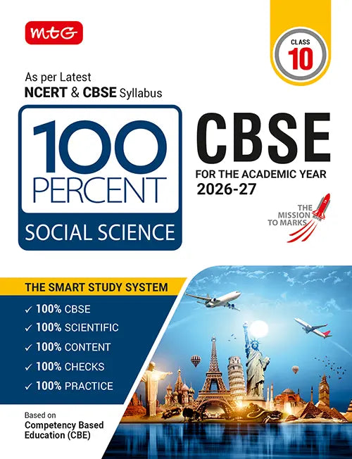 100 Percent NCERT and CBSE Social-Science Class 10 by MTG Learning