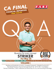 CA Final FR Striker Book (Set of 2 Volumes) & MCQs with PODs by CA Sarthak Jain