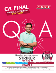 CA Final FR Striker Book (Set of 2 Volumes) & MCQs without PODs by CA Sarthak Jain