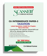 Shuchita Prakashan's CA Inter Paper 3 (Taxation) Scanner - Book By CA Nishant Kumar