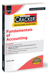 Taxmann's Cracker - Fundamentals of Accounting Book for CSEET by CS N.S. Zad