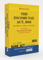 Commercial's The Income Tax Act - As amended by The Finance Act, 2026 (Pocket) Bare Act Book