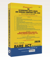 Commercial's The Occupational Safety, Health and Working Conditions Code, 2020 with Rules - Bare Act Book