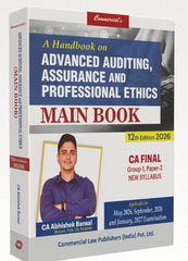 Commercial's A Handbook on Advanced Auditing, Assurance and Professional Ethics (Main Book) for CA Final by CA Abhishek Bansal