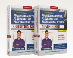 Commercial's A Handbook on Advanced Auditing, Assurance and Professional Ethics Combo (Main Book + Question Book) for CA Final by CA Abhishek Bansal