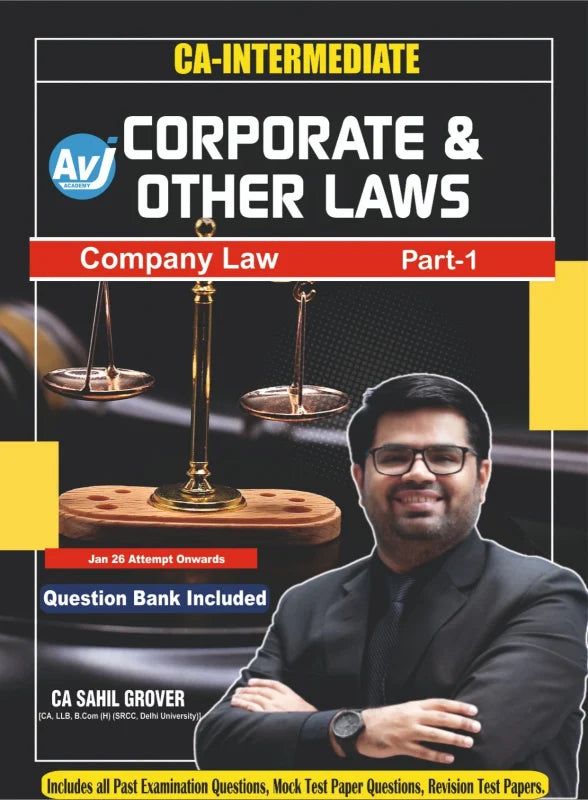 CA Inter Corporate & Other Laws (Part 1) (Regular) Book by CA Sahil Grover