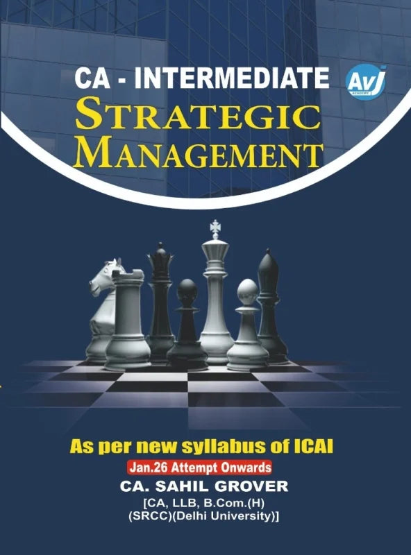 CA Inter Strategic Management (Regular) Book by CA Sahil Grover