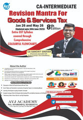 CA Inter Goods & Services Tax (Revision Mantra) Book by CA Sanchit Grover