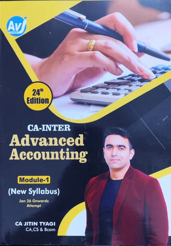 CA Inter Advanced Accounting (Regular) Book by CA Jitin Tyagi