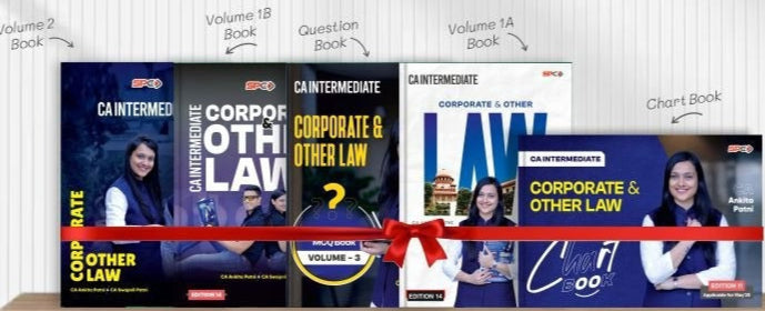CA Inter Corporate & Other Laws Books Set by CA Ankita Patni