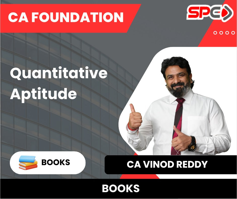 CA Foundation Quantitative Aptitude Books by CA Vinod Reddy