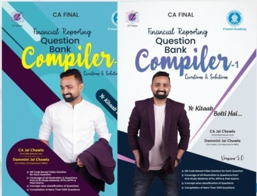 CA Final (2023 Scheme) Financial Reporting Question Bank Compiler Book by CA Jai Chawla