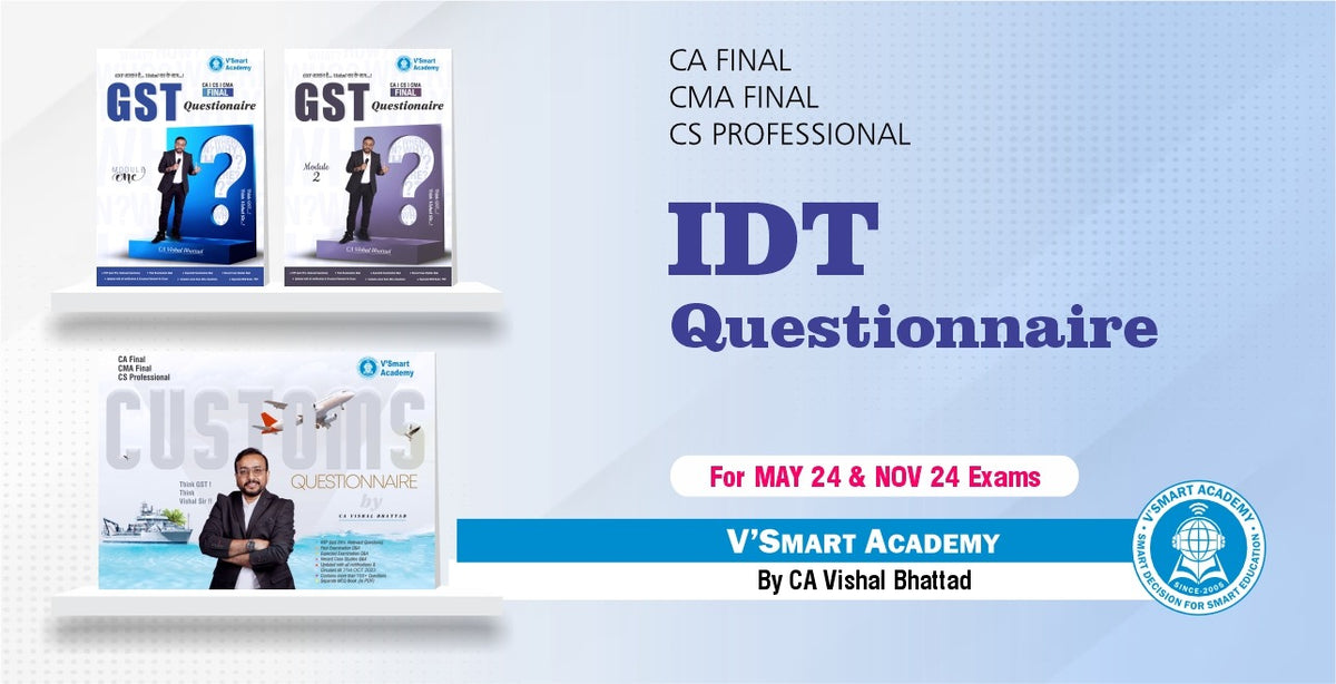 CA Final (2023 Scheme) Indirect Tax Questionnaire Book Set by CA Vishal Bhattad