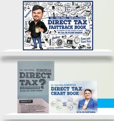 CA Final (2023 Scheme) Direct Tax (Questionnaire + Fast Track + Charts) Book Set by CA Vijay Sarda