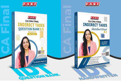 CA Final Indirect Tax Laws (Handwritten + Question Bank) Book by CA Riddhi Baghmar