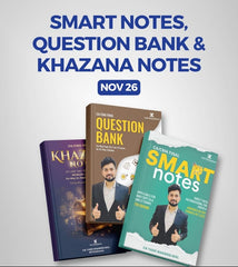CMA Final Direct Tax (Smart Notes + Question Bank + Khazana Notes) Combo Books by CA Yash Khandewal