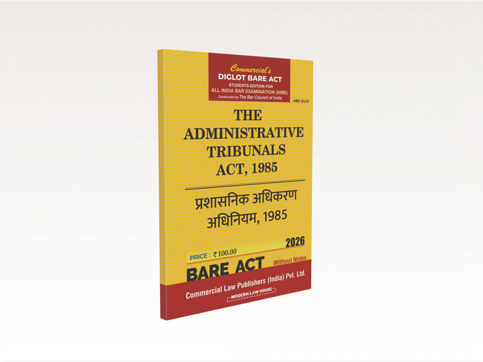 Commercial's The Administrative Tribunals Act, 1985 (AIBE) Diglot Edition