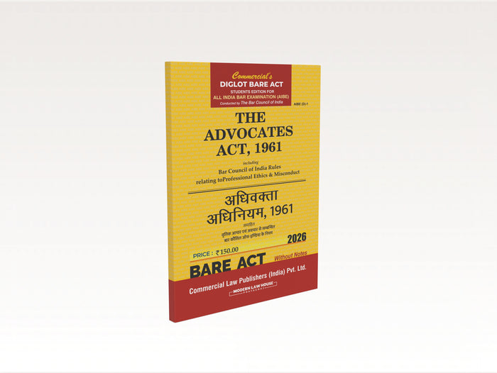 Commercial's The Advocates Act, 1961 (AIBE) Diglot