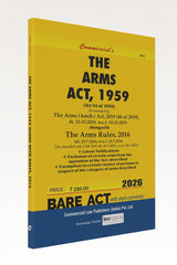 Commercial's Arms Act, 1959 Bare Act book - BuyTestSeries.in