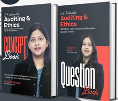 CA Inter Auditing and Ethics (Concept + Question Bank) Combo Book by CA Surbhi Bansal