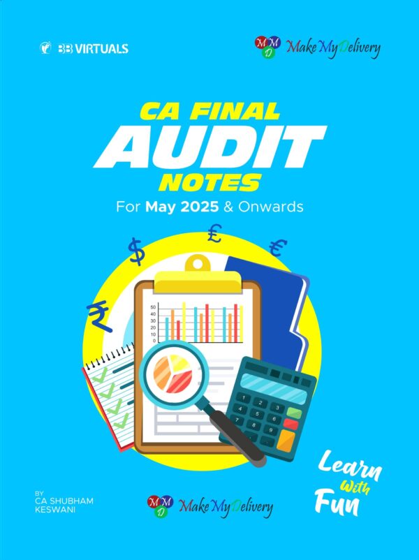 CA Final Audit (Notes) Book by CA Shubham Keswani.