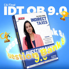 CA Final Indirect Tax Laws (IDT) Question Bank 9.0 Book By CA Riddhi Baghmar