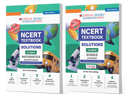 NCERT Textbook Solutions for Class 6 (Science and Mathematics) Set of 2 Books by Oswaal Books