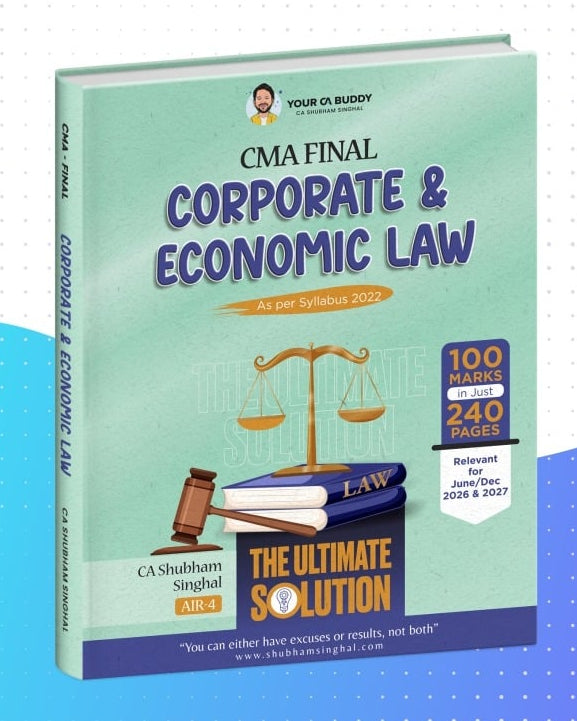 CMA Final Law Summary Book by CA Shubham Singhal