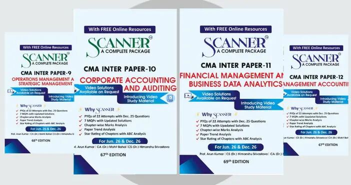 Shuchita Scanner Combo CMA Inter Group 2 Paper (9 to 12) Green Edition