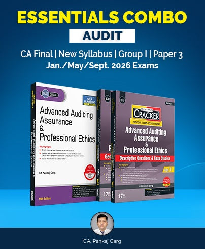 Taxmann's CA Final Essentials Combo Audit (Study Material + Cracker - Set of 2 Books) By CA Pankaj Garg