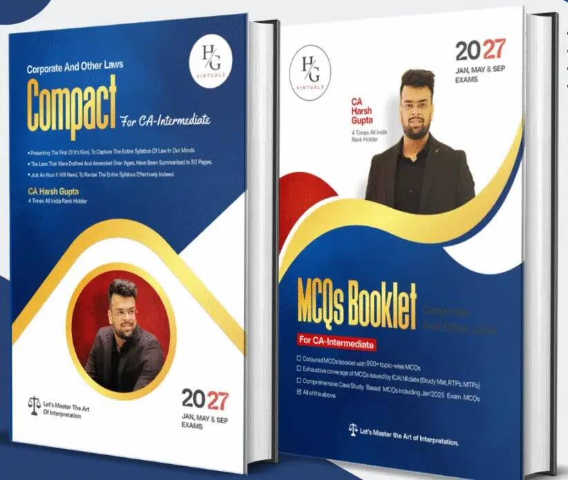 CA Inter Corporate and Other Laws (Compact + MCQ) Combo Book by CA Harsh Gupta