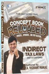 CA Final Conceptual Learning on Indirect Tax Laws (Colorful Book) by CA Yashvant Mangal