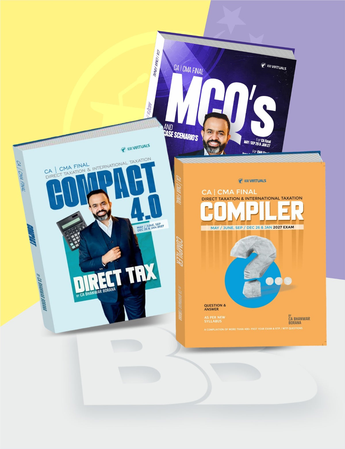CA/CMA Final Direct Tax & International Taxation (Q&A COMPILER + COMPACT 4.0) Combo Books Set by CA Bhanwar Borana