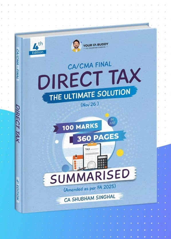 CA Final Direct Tax Laws & International Taxation Summary Book by CA Shubham Singhal