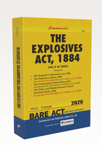 Commercial's Explosives Act, 1884 Bare Act book - BuyTestSeries.in