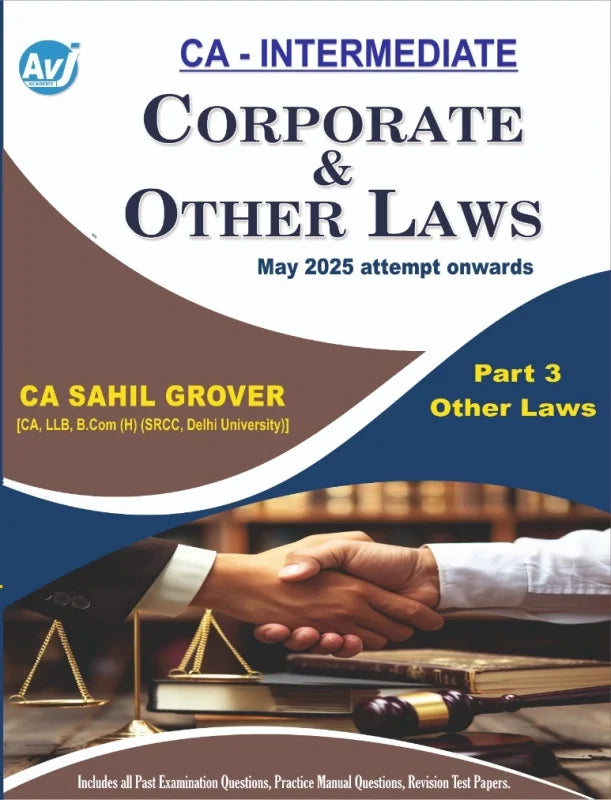 CA Inter Other Laws (Regular) Book by CA Sahil Grover