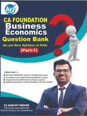 CA Foundation (2023 Scheme) Business Economics (Question Bank) Book by CA Sanchit Grover