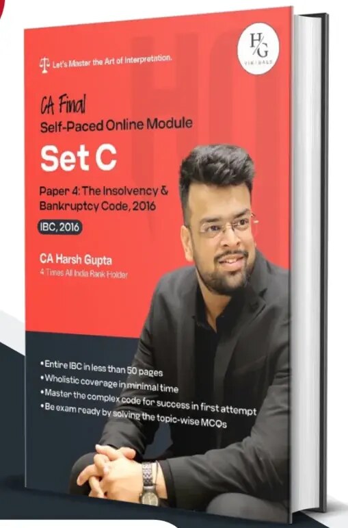 CA Final SPOM Set C (The Insolvency & Bankruptcy Code, 2016) Book by CA Harsh Gupta