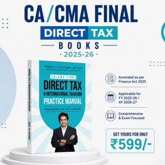 CMA Final Direct Tax Practice Manual (Question Book) by CA Shirish Vyas