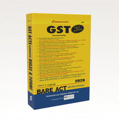 Commercial's GST Acts and Rules, 2017 with Forms Bare Act book