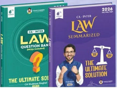 CA Inter the Ultimate Solution Law (Summary + Question) Book Set by CA Shubham Singhal