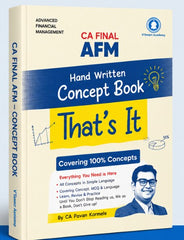 CA Final AFM Concept "Thats It" Book by CA Pavan Karmele