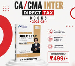 CA Inter Direct Tax Practice Manual (Question Bank) by CA Shirish Vyas