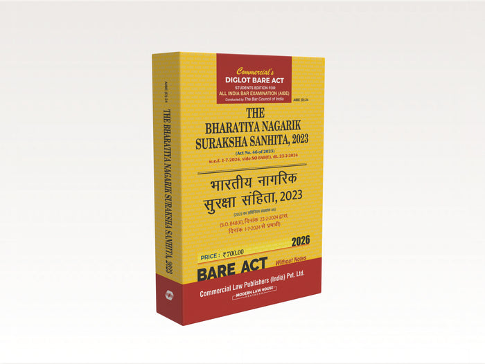 Commercial's The Bharatiya Nagarik Suraksha Sanhita, 2023 (AIBE) Diglot