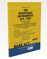 Commercial's Negotiable Instruments Act,1881 As Amended by The Negotiable Instruments (Amendment) Act, 2018 Bare Act book