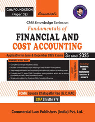 Commercial's CMA Knowledge Series on Fundamentals of Financial and Cost Accounting Book for CMA Foundation by FCMA GC Rao