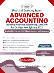 Commercial's Padhuka's (Practical Learning Series) Advanced Accounting Book for CA Inter (2023 Scheme) by CA G Sekar