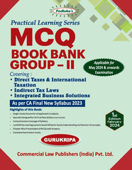 Commercial's Padhuka's (Practical Learning Series) Group-II MCQ Book Bank for CA Final (2023 Scheme) by Gurukripa