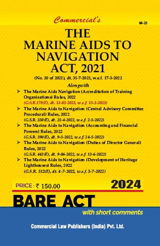 Commercial's Marine Aids to Navigation Act, 2021 Bare Act book