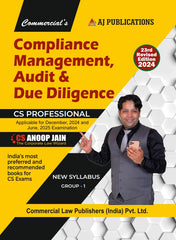 Commercial's CS Professional New Syllabus Compliance Management Audit and Due Diligence Book by CS Anoop Jain